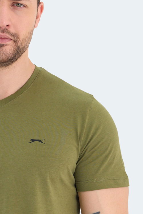 Slazenger RIVALDO 3lü Set Erkek Tişört Haki - Bordo - Mavi