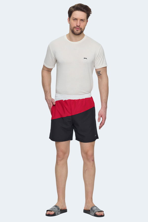 Slazenger ROHAN Erkek Mayo Siyah / Kırmızı