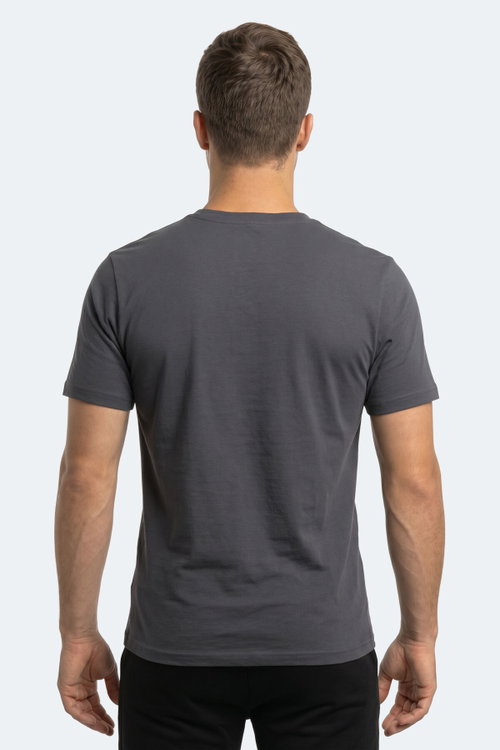 Slazenger ROSALVA Erkek Koyu Gri Tişört