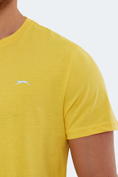 Slazenger ROSALVA 5 li Set Erkek Sarı - Mavi - Yeşil - Turuncu - Bordo Tişört