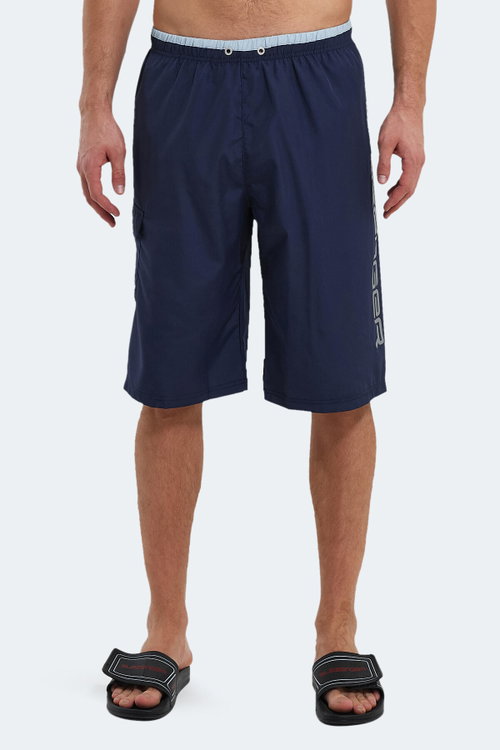 Slazenger RUNIST IN Erkek Cepli Deniz Şortu Lacivert Mayo
