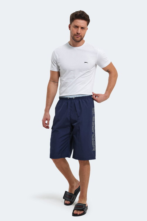 Slazenger RUNIST IN Erkek Cepli Deniz Şortu Lacivert Mayo
