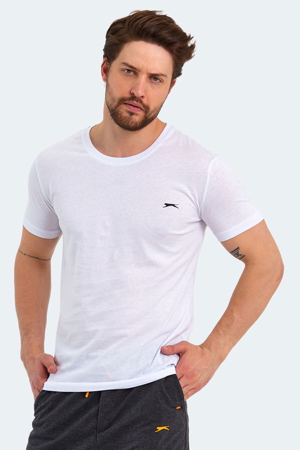 Slazenger SANDER KTN 5 li Set Erkek Beyaz - Gri - Siyah - Lacivert - Kırmızı Tişört