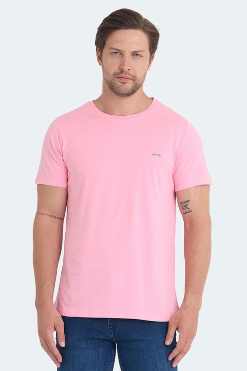 Slazenger SANDER KTN Erkek Açık Pembe Tişört