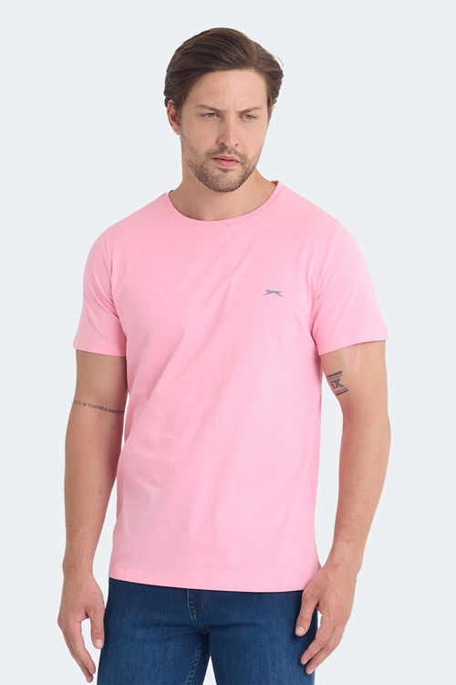 Slazenger SANDER KTN Erkek Açık Pembe Tişört