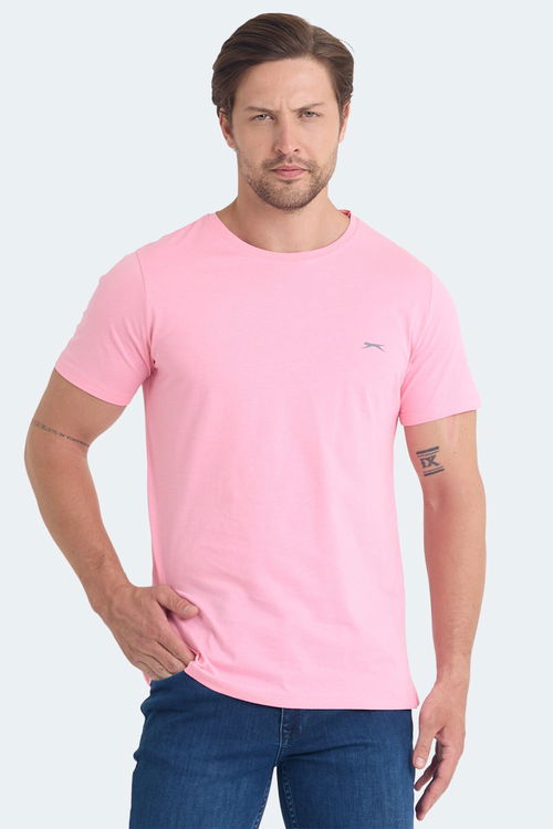 Slazenger SANDER KTN Erkek Açık Pembe Tişört