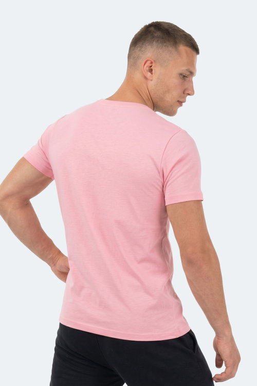 Slazenger SANDER KTN Erkek Açık Pembe Tişört