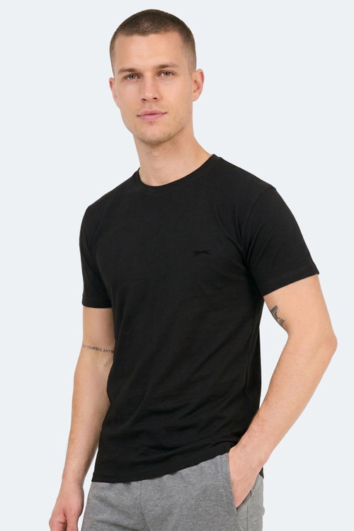Slazenger SANDER KTN Erkek Siyah Tişört