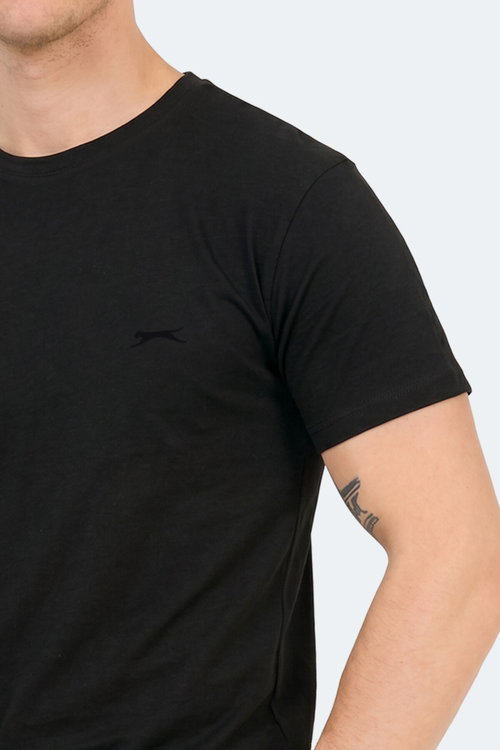 Slazenger SANDER KTN Erkek Siyah Tişört