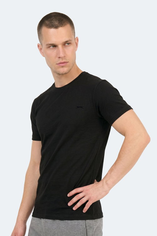 Slazenger SANDER KTN Erkek Siyah Tişört