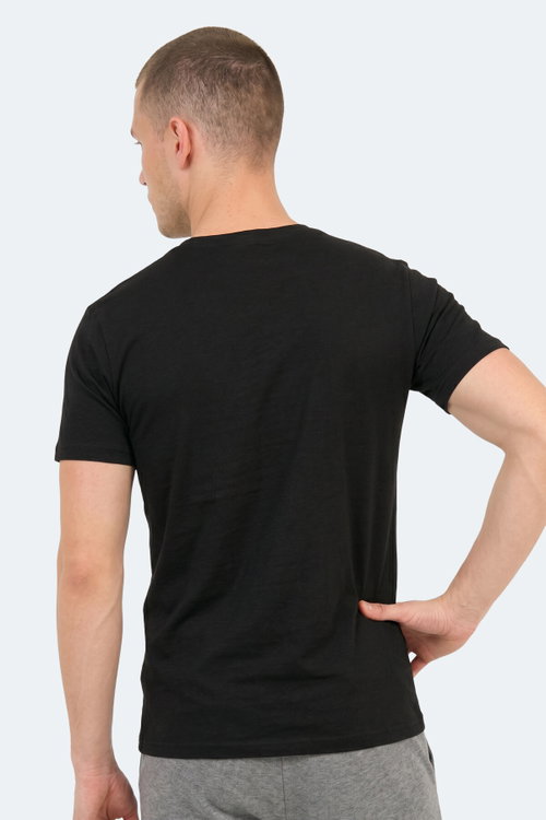 Slazenger SANDER KTN Erkek Siyah Tişört