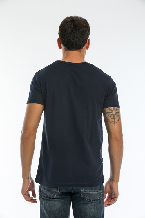 Slazenger SARGON 3 lü Set Erkek Beyaz - Siyah - Lacivert Tişört