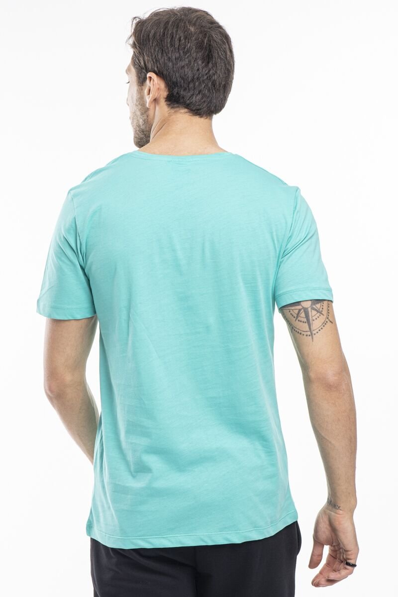 Slazenger SARGON Erkek Kısa Kol T-Shirt Koyu Yeşil - Thumbnail