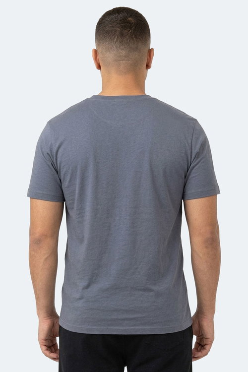 Slazenger SARGON KTN Büyük Beden Erkek V Yaka Koyu Gri Tişört