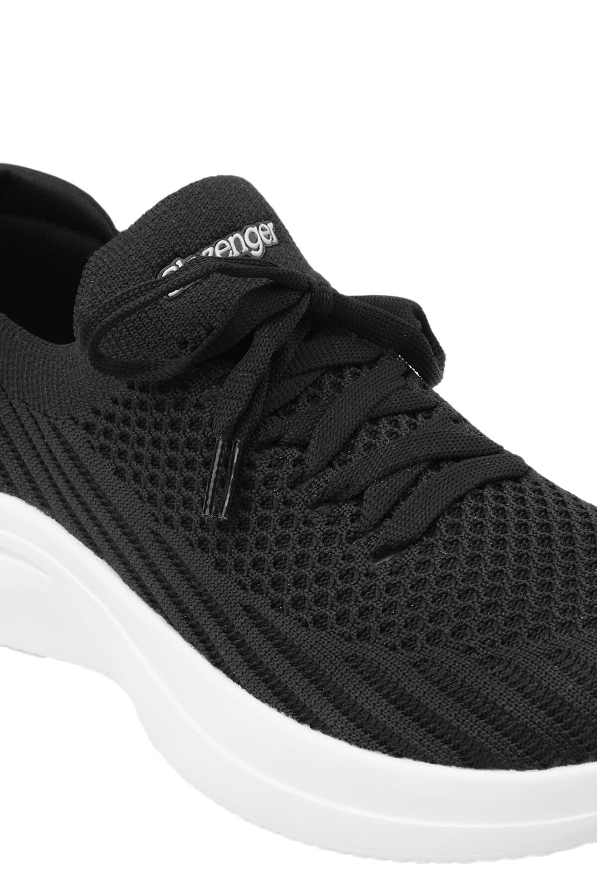 Slazenger ACCOUNT Sneaker Kadın Ayakkabı Siyah / Beyaz - Thumbnail