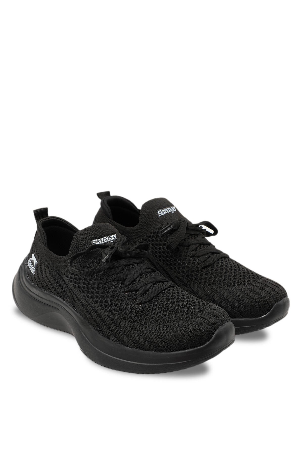Slazenger ACCOUNT Sneaker Kadın Ayakkabı Siyah / Siyah - Thumbnail