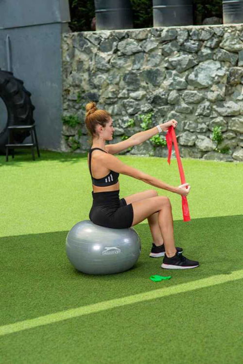 Actıve Pilates Set (55 cm Gymball + Pilates Bandı Unisex Pilates Seti