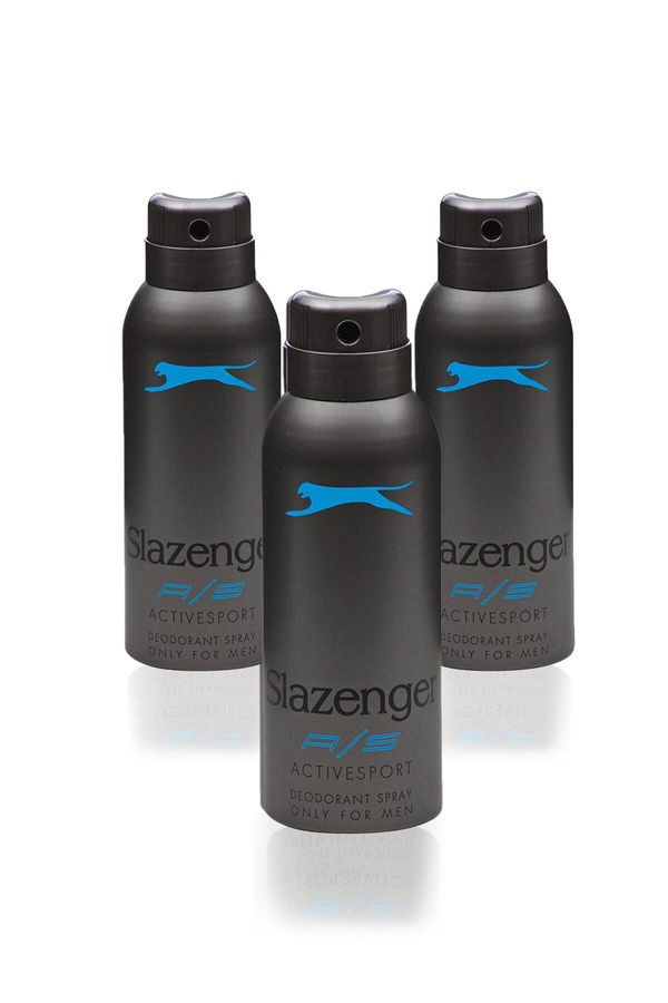 Slazenger Active Sport 3 lü Set Erkek Mavi Deodorant