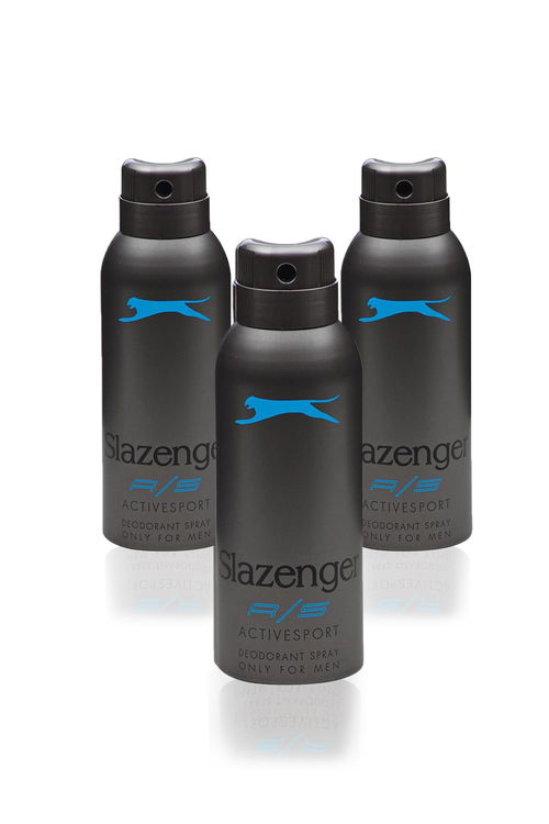 Slazenger Active Sport 3 lü Set Erkek Mavi Deodorant