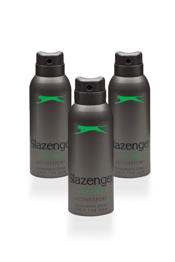 Slazenger Active Sport 3 lü Set Erkek Yeşil Deodorant