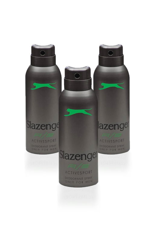 Slazenger Active Sport 3 lü Set Erkek Yeşil Deodorant