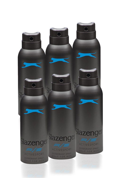 Slazenger Active Sport 6 lı Set Erkek Mavi Deodorant