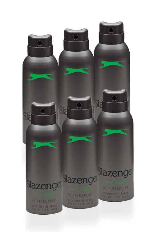 Slazenger Active Sport 6 lı Set Erkek Yeşil Deodorant