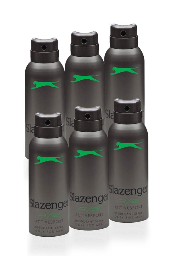 Slazenger Active Sport 6 lı Set Erkek Yeşil Deodorant