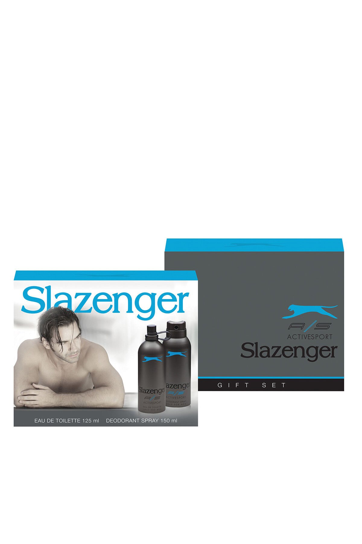 Slazenger Active Sport Parfüm Deodorant Set Erkek Kozmetik Mavi - Thumbnail