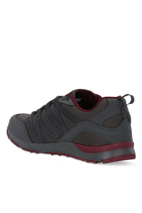 Slazenger ALBUS I Erkek Koyu Gri / Bordo Günlük Spor Ayakkabısı
