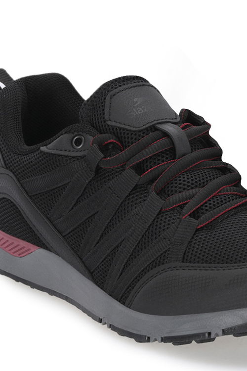 Slazenger ALBUS I Erkek Siyah / Bordo Günlük Spor Ayakkabısı