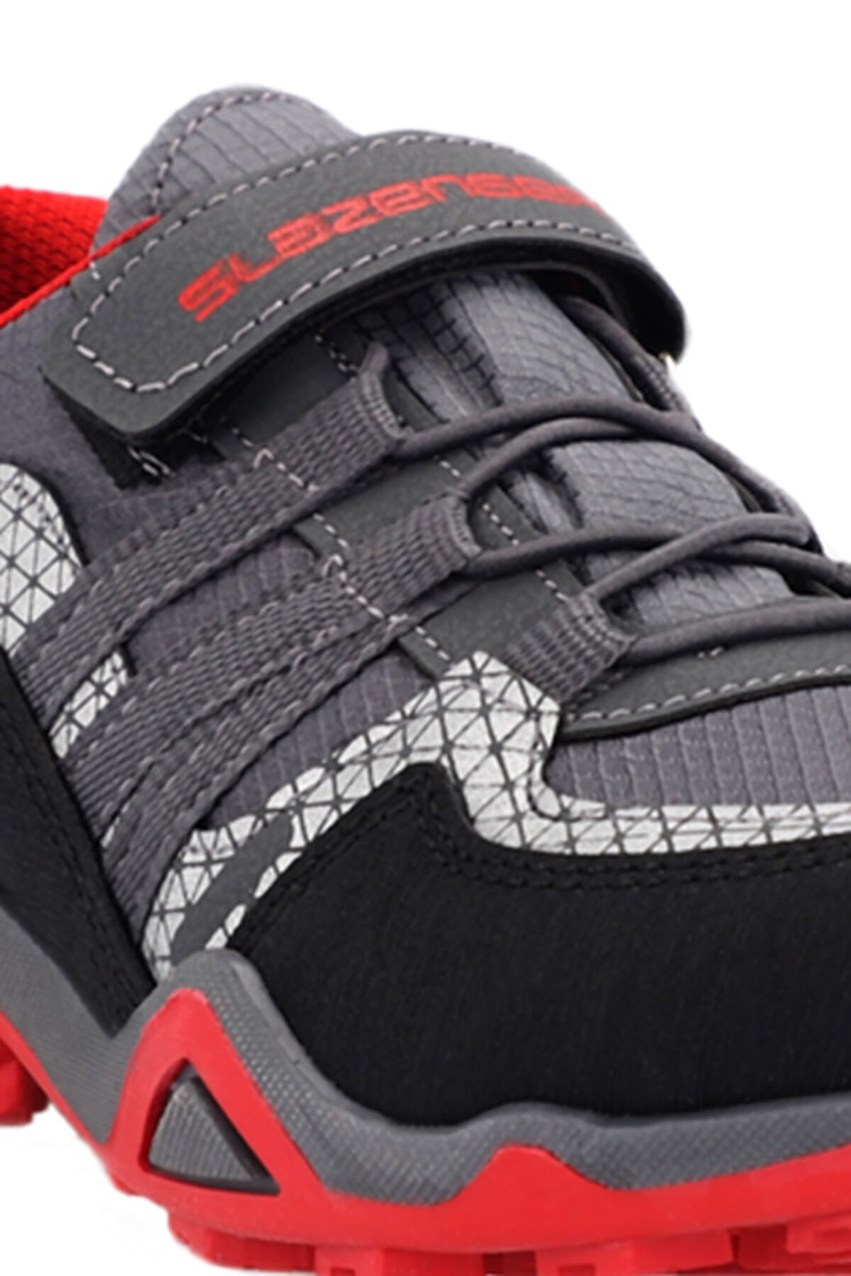 Slazenger ALDONA Sneaker Erkek Çocuk Ayakkabı Koyu Gri / Siyah - Thumbnail