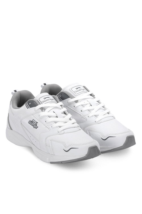 Slazenger ALFA I Erkek Beyaz / Gri Koşu & Yürüyüş Spor Ayakkabısı