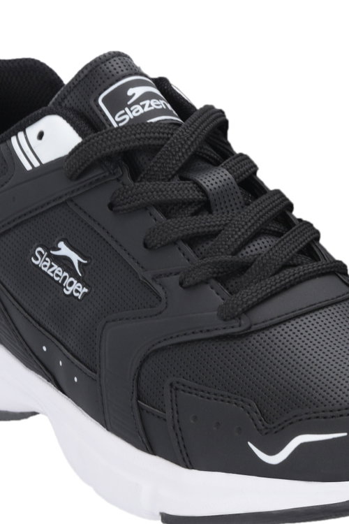 Slazenger ALFA I Erkek Siyah / Beyaz Koşu & Yürüyüş Spor Ayakkabısı