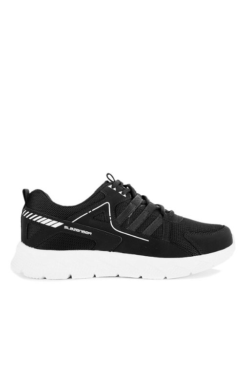 Slazenger ALONE I Sneaker Unisex Ayakkabı Siyah / Beyaz