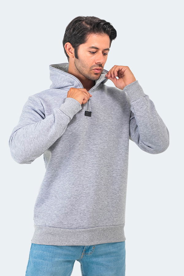 Slazenger BAHA 2li set Erkek Gri - Antrasit Sweatshirt