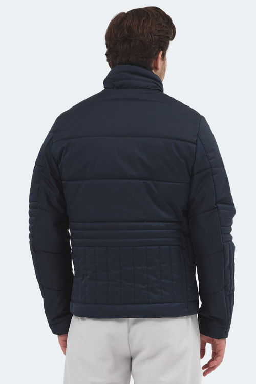 Slazenger BLANCO Erkek Dik Yaka Slim Fit Lacivert Mont & Kaban