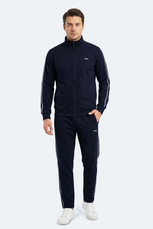 Slazenger BLOWBACK Erkek Slim Fit Lacivert Eşofman Takımı