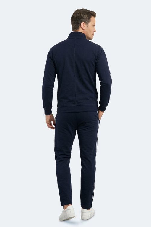 Slazenger BLOWBACK Erkek Slim Fit Lacivert Eşofman Takımı