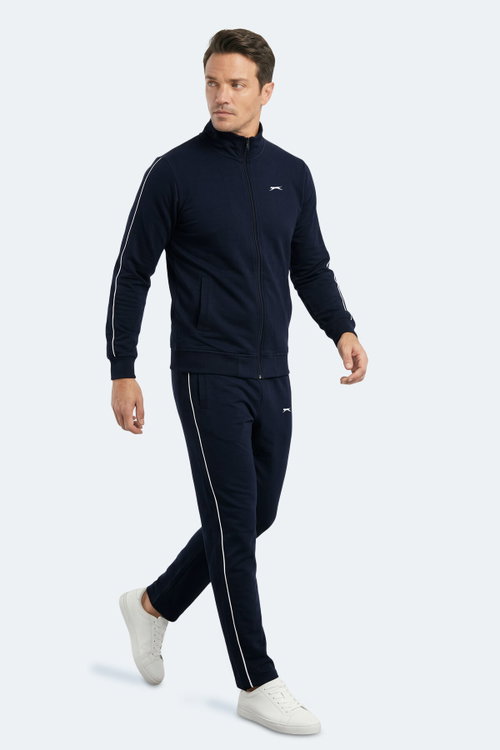 Slazenger BLOWBACK Erkek Slim Fit Lacivert Eşofman Takımı