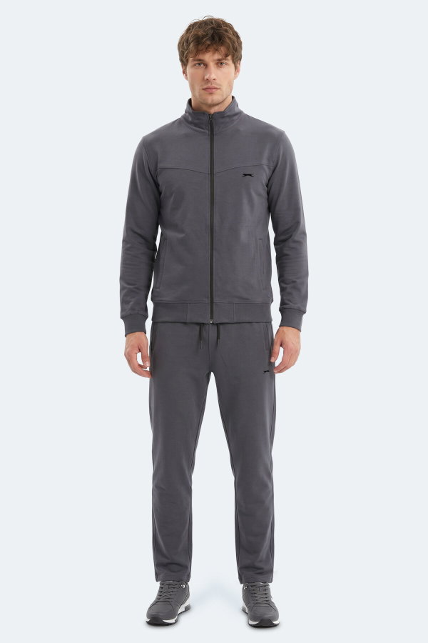 Slazenger BOOST GEAR Erkek Koyu Gri Eşofman Takımı