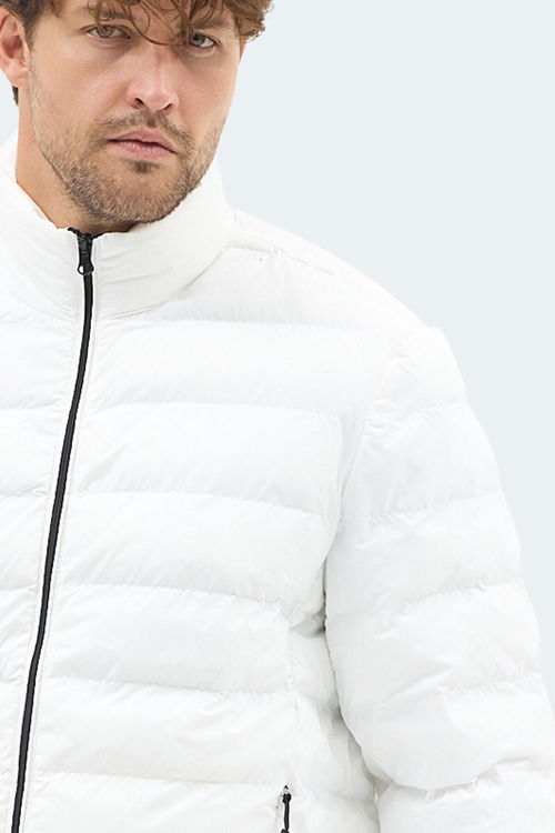 Slazenger BRAUM Erkek Şişme Ekru Mont & Kaban