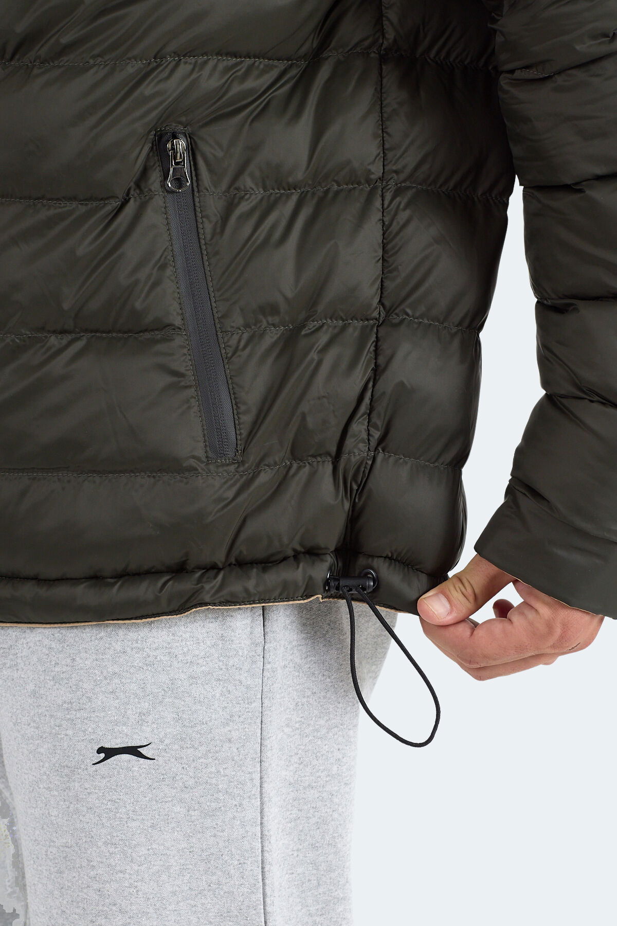 Slazenger BRELIS Erkek Çift Taraflı Bej Mont & Kaban - Thumbnail