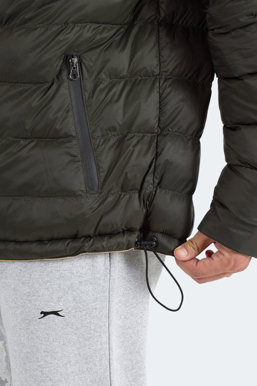 Slazenger BRELIS Erkek Çift Taraflı Bej Mont & Kaban