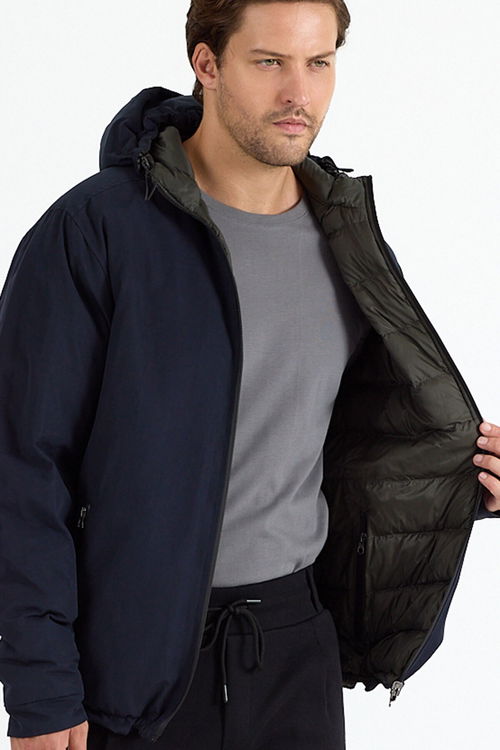 Slazenger BRELIS Erkek Çift Taraflı Lacivert Mont & Kaban Slazenger BRELIS Erkek Çift Taraflı Lacivert Mont & Kaban