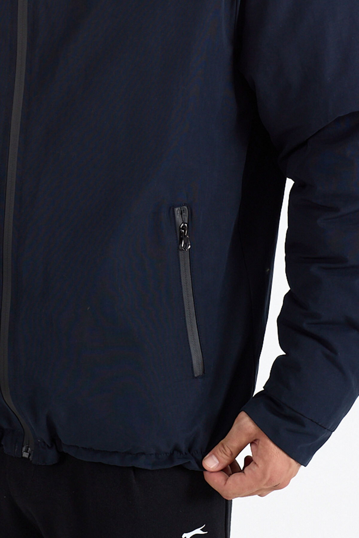 Slazenger BRELIS Erkek Çift Taraflı Lacivert Mont & Kaban - Thumbnail