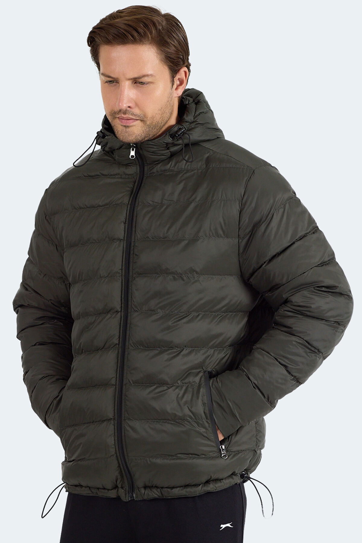 Slazenger BRELIS Erkek Çift Taraflı Lacivert Mont & Kaban - Thumbnail