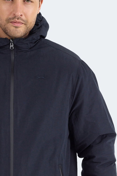 Slazenger BRELIS Erkek Çift Taraflı Lacivert Mont & Kaban