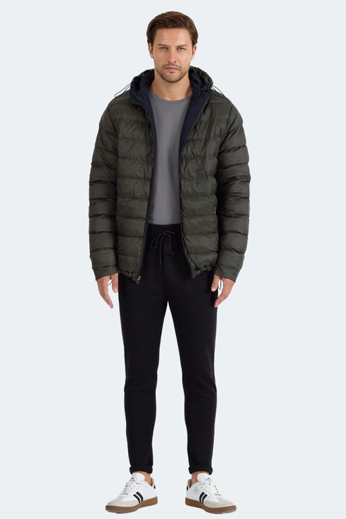 Slazenger BRELIS Erkek Çift Taraflı Lacivert Mont & Kaban