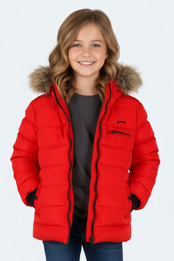 Slazenger CALISTO NEW Unisex Çocuk Mont & Kaban Kırmızı